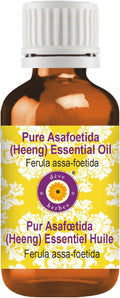 dève herbes Asafoetida (Heeng) Essential Oil (Ferula assa-foetida) Pure | Non-Sticky | Non-Greasy | Lightweight | Men & Women | All Skin Types | Steam Distilled 5ml (0.16 oz)