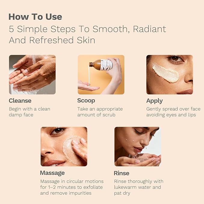 APoEM Purify Tea Tree Face Scrub (150ml) – Gentle Exfoliator for Blackhead Removal, Dark Spot Reduction, Brightening, Natural Botanical Extracts, Rejuvenating & Soothing (5.07 Fl Oz (Pack of 1))