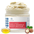 Dr. Jacobs Naturals Shea Soufflé Body Butter for Men and Women - Whipped Shea Butter for Skin Moisture and Softness Without Thick, Greasy Feel - Plant-Based Gentle Formula - Unscented