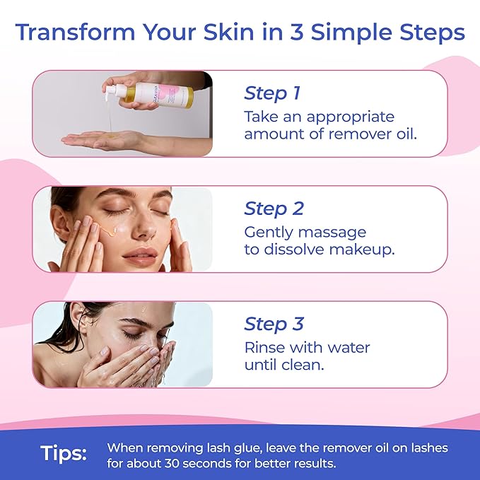 BEPHOLAN Deep Cleansing Oil, Oil Cleanser for Face Makeup Blackhead Remover Hydrating Makeup Remover for Waterproof Makeup Sea Buckthorn Oil Cleanser with Jojoba for Sensitive Skin 6.76fl oz