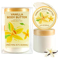 Vanilla Body Butter, Vanilla Scented Body Care, Natural Shea Body Butter for Skin, Body Care for Deep Moisturizing and Hydrating