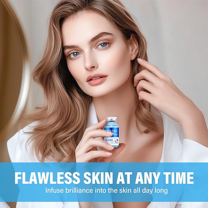 Stem Cell Anti-Aging Serum - Advanced Plant-Cell Extract Facial Serum - Firming and Hydrating Essence for a Youthful Glow, Supports Skin Barrier & Smooths the Appearance of Wrinkles