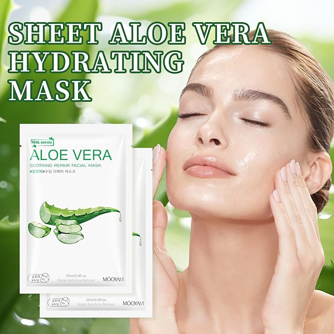 Facial Masks Skincare for Women,Moisturize Face Mask Sheet for Girl,Hydrating Face Mask for All Skin Types,Dry Skin & Sensitive Skin (10-Packs)