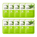 LABOTICA Green Tea Skin Soft Mask - Natural Fermented Facial Sheet for Acne Control, Sebum Regulation, and Redness Relief - Harmonizing Skincare for Oil/Moisture Balance (10 Sheets)