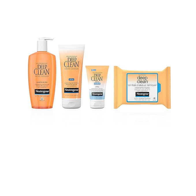 Neutrogena Deep Clean Gentle Daily Facial Scrub, Oil-Free Cleanser, 4.2 Fl Oz (Pack of 2)