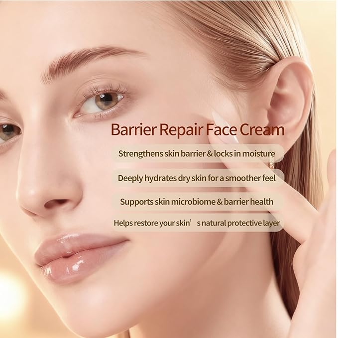 Daily Facial Moisturizer with Ceramide, Hyaluronic Acid & Vitamin E, Restores Sensitive Skin Barrier with Long-Lasting Hydration, Gentle Formula, Alcohol-Free, 1.7 fl oz