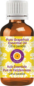 Deve Herbes Pure Grapefruit Essential Oil (Citrus paradisi) Steam Distilled 50ml (1.69 oz)