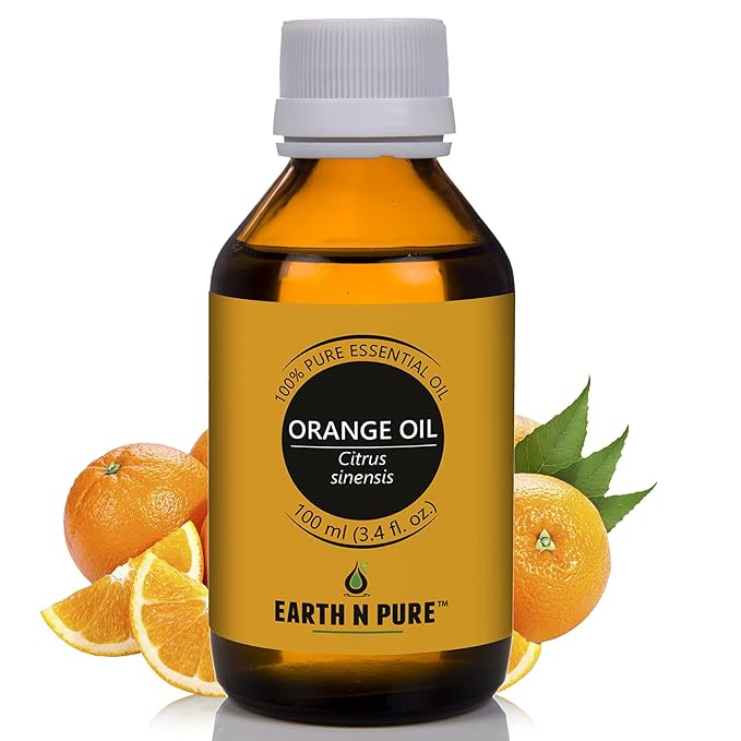 Earth N Pure Orange Essential Oil Natural and Therapeutic Grade 100 ml