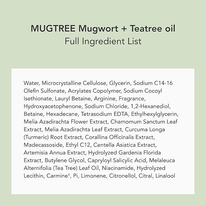 WHIPPED VEGAN SCRUB 210g (7.40 oz) – Soft as Gelato Texture, Enriched with Ceramide, Shea Butter & Niacinamide | 10x Finer than Sugar Scrubs | for Face & Body (Mugtree(Mugwort + Teatree))