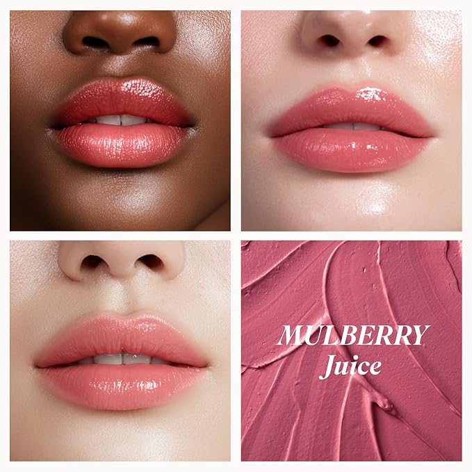 INGA Water Glow Melting Balm - Hydrating Tinted Lip Balm with Soft, Melt-On Texture, Natural Sheer, Glass-Like Finish with Non-Sticky, Lightweight Comfort (MULBERRY JUICE)
