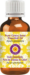 Deve Herbes Pure Celery Seed Essential Oil (Apium graveolens) Steam Distilled 5ml (0.16 oz)