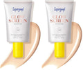 Supergoop! Glowscreen SPF 40, Sunrise (Champagne Glow) - 20 mL - Glowy Primer + Broad Spectrum Tinted Sunscreen - Helps Filter Blue Light - Hydration - Hyaluronic Acid & Vitamin B5 (Pack of 2)