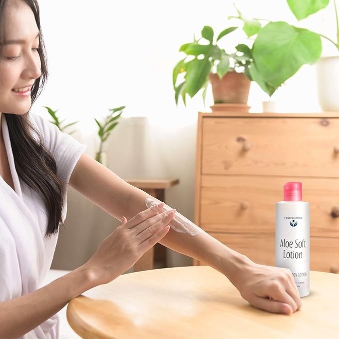 Aloe Lotion for Hands and Body - 8 oz of Aloe Vera Lotion for Dry Skin - Good for Sensitive Skin and Extra and Severely Dry Skin - Aloe Vera Moisturizer