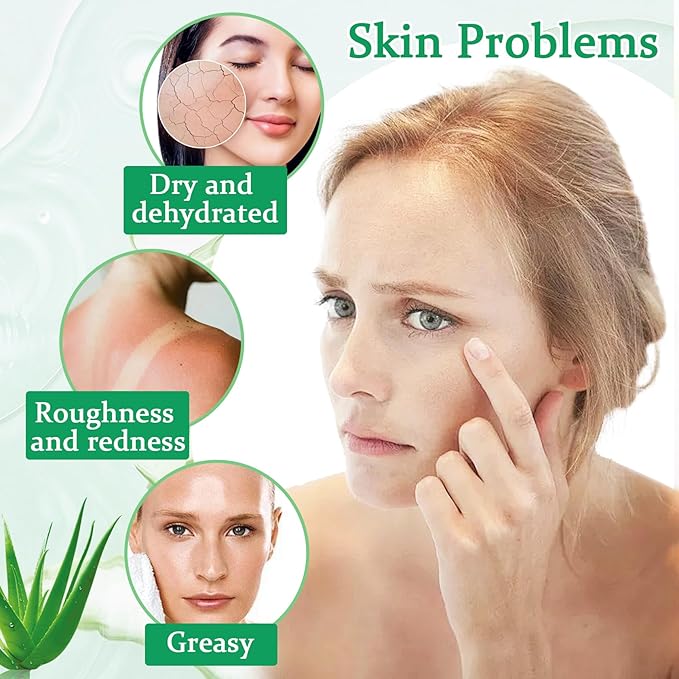 8PCS Aloe Vera Gel for Face & Skin,Organic Aloe Vera Gel,Hydrating After Sun Cream for Travel Size,Moisturizing Lotion for Skincare,After Sun Lotion for All Skin Type(E)