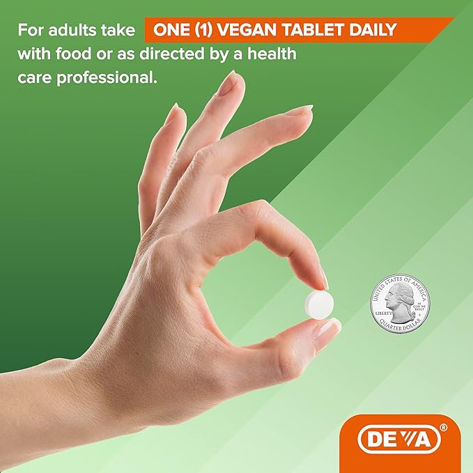 DEVA Nutrition Vegan Hyaluronic Acid 100 MG - Non-GMO and Hemolytic-Free - 90 Tablets, 1-Pack