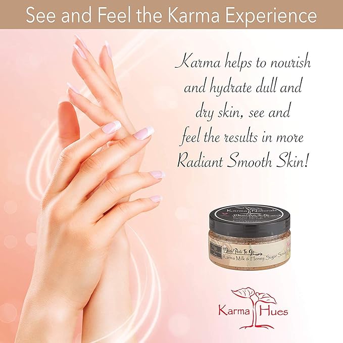 karma organic Natural Sugar Scrub-cruelty-free exfoliating scrub for women