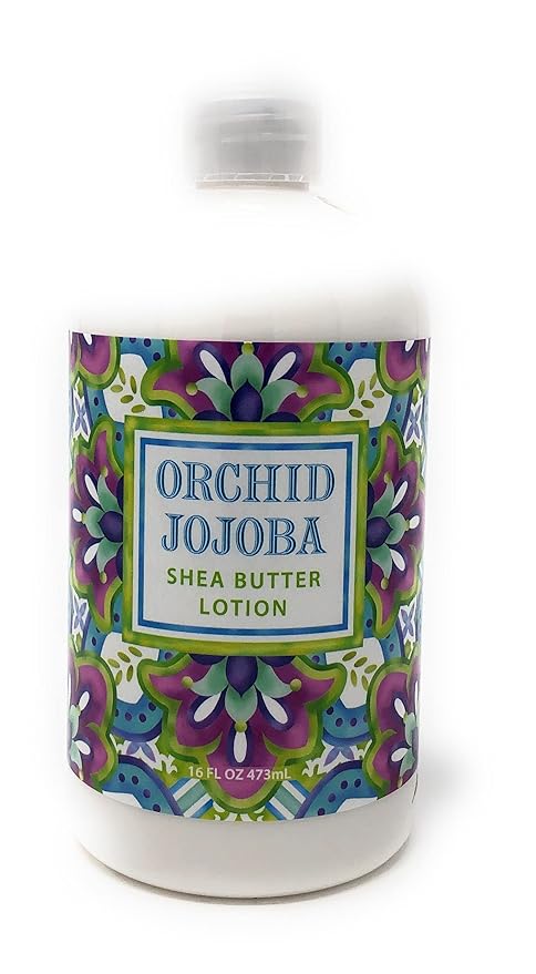 Greenwich Bay Trading Co. Shea Butter Lotion, 16 Ounce, Orchid Jojoba