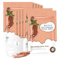 Hydrating Facial Masks Skincare for Women,Red Ginseng Face Mask Sheet Skincare, Moisturizing Face Mask for All Skin Types (10-Packs)