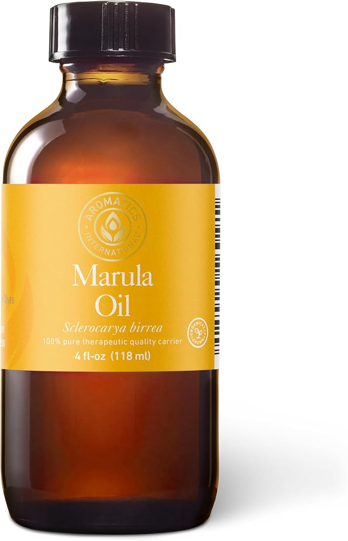 Aromatics International Organic Marula Oil 4fl-oz, Cold Pressed, Lightweight & Silky, Ethically Sourced