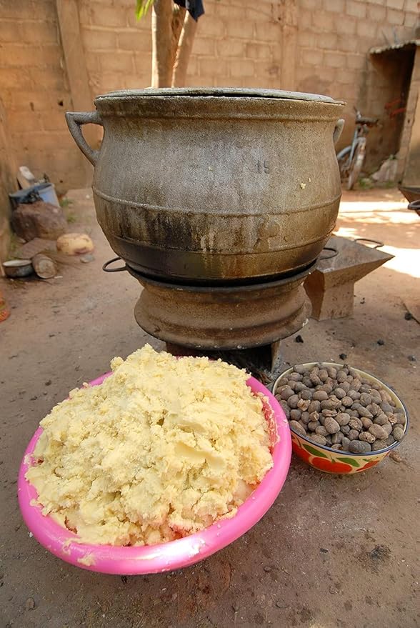 16 oz. African Shea Butter Yellow Raw - 100% Pure - Unrefined Soft Creamy. For Dry and Cracked Skin. DIY Body Butter, Hair, and Face Treatment. Great for Lotion, Soap, Eczema & Stretch Mark Creams.