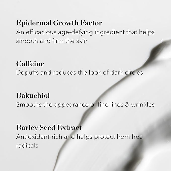 BIOEFFECT EGF Power Eye Cream | Intensive Age-Defying Eye Treatment with Epidermal Growth Factor + Bakuchiol + Niacinamide for Wrinkles, Dark Circles & Puffiness | 15 mL / 0.51 oz