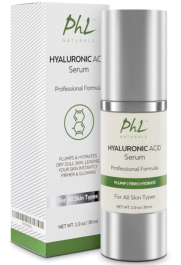 Hyaluronic Acid Serum for Face - Pure Anti-Aging Serum with Vitamin C and E- Intense Hydration Booster Non-Greasy, Paraben-Free, Best Hyaluronic Acid for Your Skin - 1 fl oz