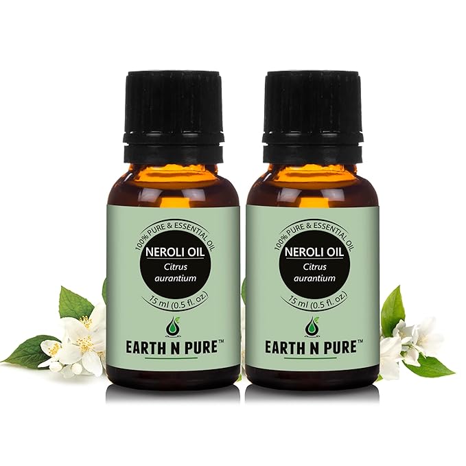 Earth N Pure Neroli Essential Oil Natural and Therapeutic Grade Pack of 2 | 15 ml