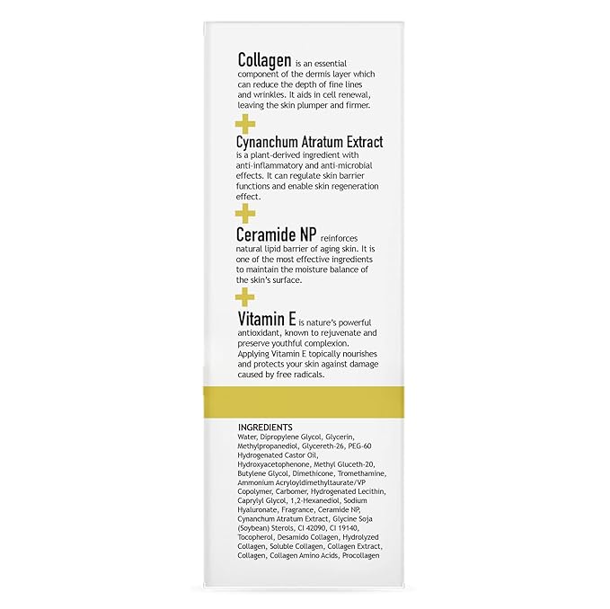 CLARA'S NEW YORK Collagen Facial Serum with Vitamin E – Hydrating, Smoothing & Brightening Skin – 30ml / 1 Fl Oz – Made in USA