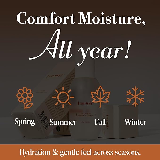 Four Seasons Moisture Repair Mist, Vegan Hydrating Face Mist for All Skin Types, Makeup-Prep & Daily Comfort, 100 ml / 3.38 fl oz