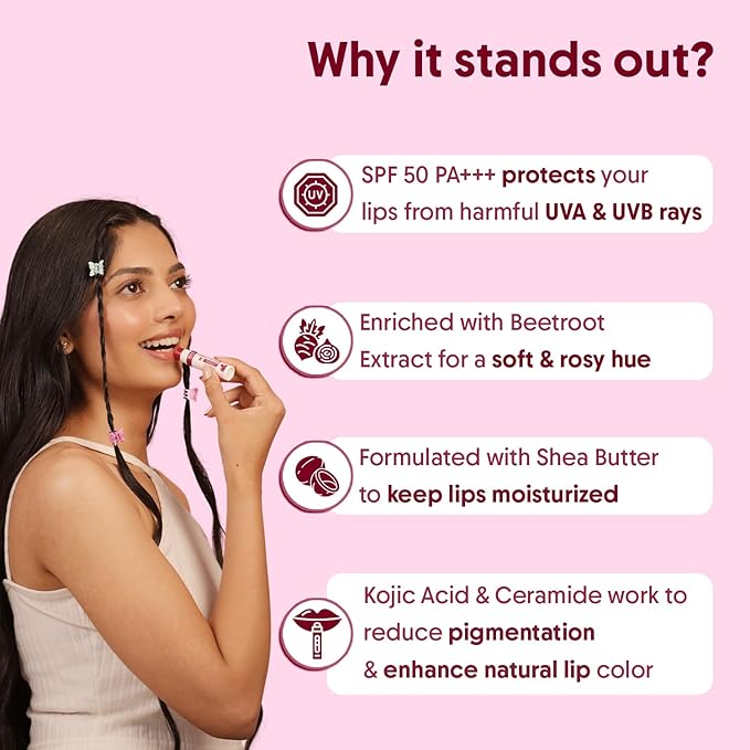 Aravi Organic Lip Balm Combo - With SPF 50+++ For Lip Brightening - Pack of 2