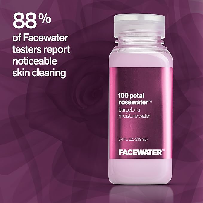 Facewater 100 Petal Rosewater Barcelona Moisture Water