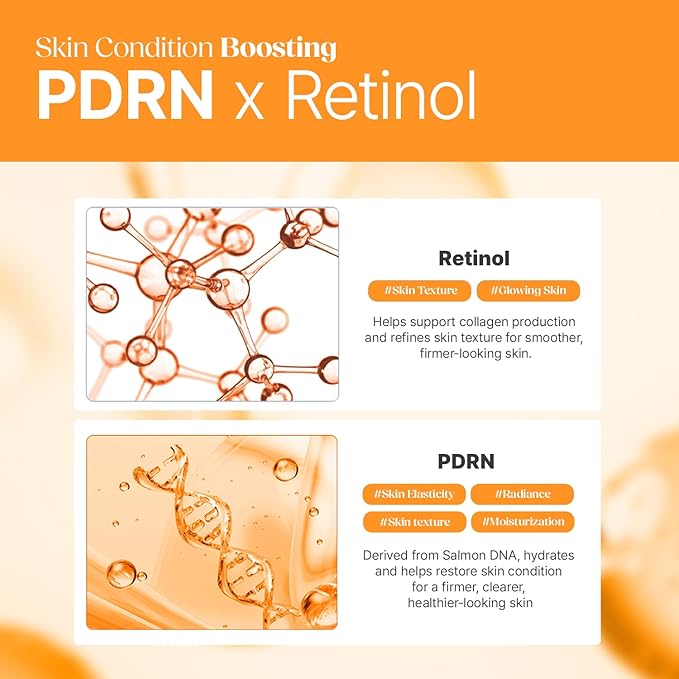 Papa Recipe Retinol PDRN Refine Glow Daily Mask (30 Sheets) - Korean Skin Revitalizing Facial Masks, Anti-aging - Soothing, Calming & Hydrating Face Skin, Sensitive Skin-friendly