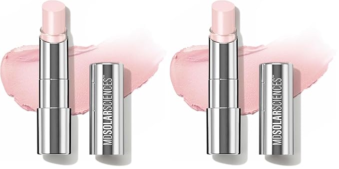 MDSolarSciences Tinted Sheer Lip Balm SPF 30 | Hydrating Lip Sunscreen | Shea Butter, Jojoba & Avocado Oils | Moisturizing, Vegan, & Clean| 0.15 oz, Natural pH Reactive Color Shimmer,(Pack of 2)