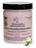 Handmade Jasmine Luxurious emulsified Body butter with Shea, kokum & Cocoa butter based with natural oils & Hyaluronic Acid - non greasy, moisturizing (Pink (Honeysuckle Jasmine))