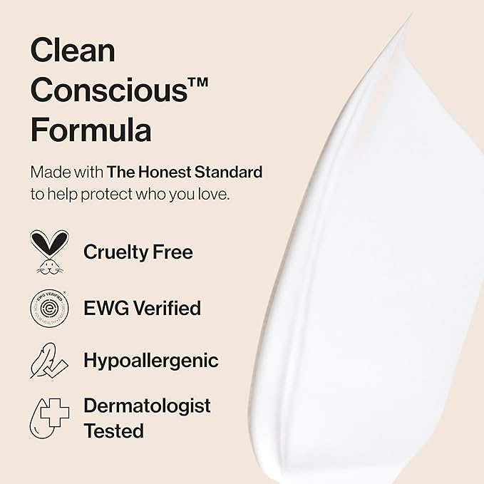 The Honest Company Moisturizing Face and Body Lotion Fast Absorbing Dermatologist Tested Hypoallergenic Disney’s Mickey Mouse Comfort Sweet Cream 8.5 fl oz