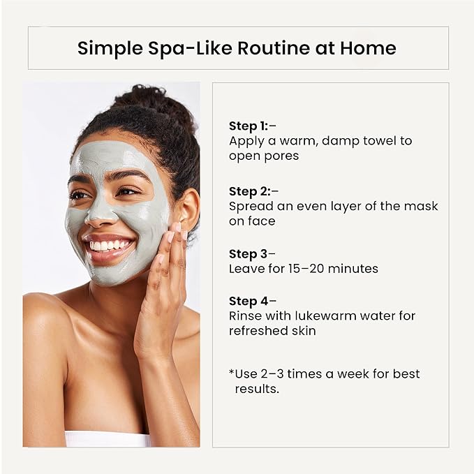 WILD OAK Dead Sea Healing Mud Clay Mask for Face | 2% Niacinamide, Calendula & Zinc Oxide | Paraben & Sulphate Free | Blemishes, Evens Skin Tone, Enhances Radiance | For All Skin Types | 3.52 oz