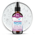 Eva Naturals Multi Peptide Face Serum – Anti Aging Collagen Peptides for Plump & Firm Skin Elasticity, Wrinkle & Fine Line Renewal, Fragrance Free Firming Facial Skincare - 2 oz