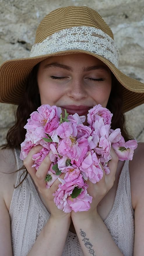 Rosense Glass Bottle Rosewater Hydrating Facial Toner/Rose Water Face Mist 1.7 Oz
