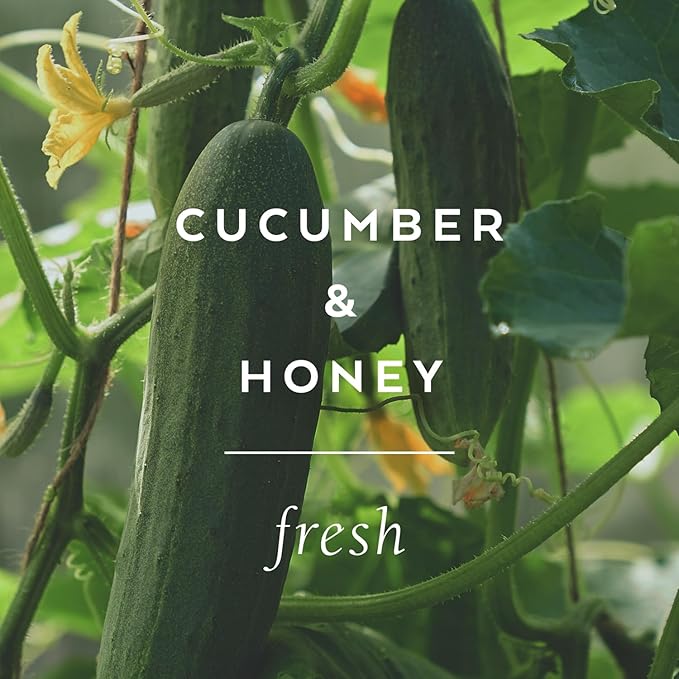 The Cottage Greenhouse Cucumber & Honey Handcreme, 4 oz, Hydrating & Moisturizing Hand Cream for Dry, Cracked Hands, Luxury Purse Essential Lotion for Women