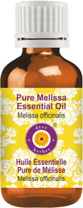 dève herbes Melissa Essential Oil (Melissa officinalis) Pure | Non-Sticky | Non-Greasy | Lightweight | Men & Women | All Skin Types | Steam Distilled 100ml (3.38 oz)