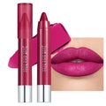 Vibrant Fuchsia Plum Cream Lipstick Lip Crayon, Hydrating Lipstick for Women, Smooth Natural Color Tinted Lip Balm & Lip Crayon Liner in One, Buildable Color with Soft Finish, 12