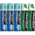 ChapStick Moisturizer 2-in-1 Lipcare SPF 15 Cool Mint 3-Pack + Classic Spearmint Lip Balm 2-Pack, 0.15 Oz Ea (5 Piece Set)