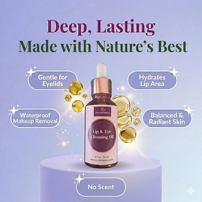 Vegan OYU Deep Cleansing Oil – Lightweight, Hydrating Makeup Remover, 1 fl.oz