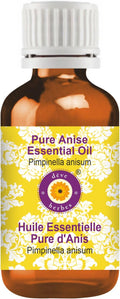 Deve Herbes Pure Anise Essential Oil (Pimpinella anisum) Steam Distilled 10ml (0.33 oz)