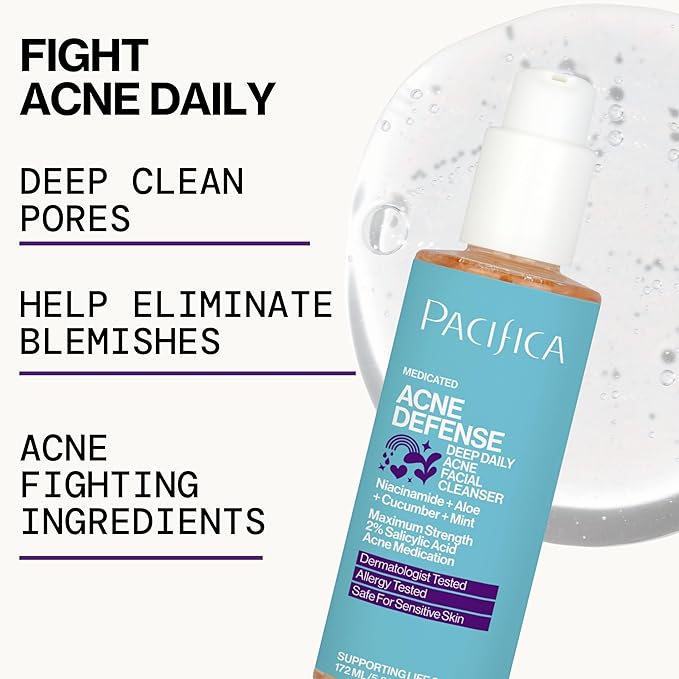 Pacifica, Face Wash Acne Defense, 5.8 Fl Oz