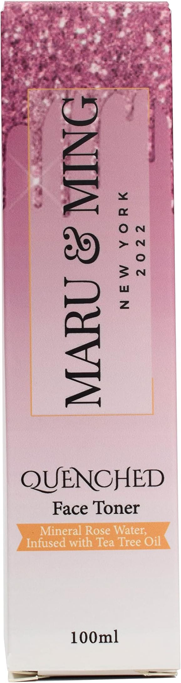 MARU & MING QUENCHED Mineral Rose Water, Teatree Oil & Witch Hazel Face Toner 3.38 oz. 1-Pack
