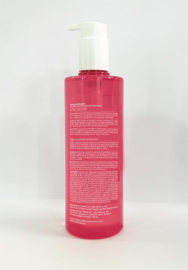 DERMALOGY by NEOGENLAB Calming Cleansing Oil, Cica Tree Micellar Formula for Sensitive Skin, Deep Makeup & Sunscreen Remover, Korean Skincare, K-Beauty, 10.14 fl oz (300 ml)