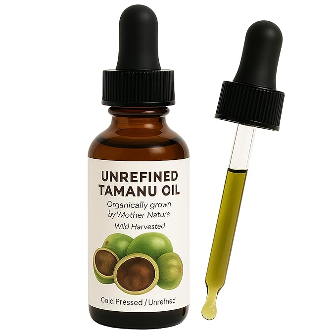 Best Nature's Cosmetics Tamanu Oil – 100% Pure & Unrefined Cold Pressed from India - Soothes Irritated Skin & Reduces Blemishes - Promotes Even Tone & Natural Glow - 2 fl oz / 60 ml