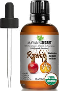 Pure Carrier and Essential Oils for Skin Care, Hair, Body Moisturizer for Face-Anti Aging Skin Care (Rosehip Organic, 4oz)