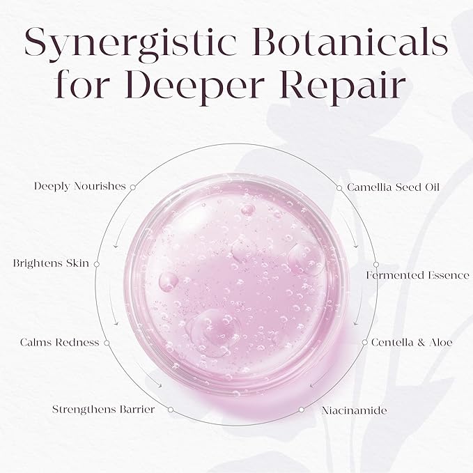 Organic Barrier Repair Face Serum – Brightening, Firming & Hydrating Serum for Dry & Sensitive Skin | Soothes Redness & Dryness | with Niacinamide, Vitamin E & Camelina Seed Oil